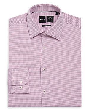 Cotton Stretch Perforated Slim Fit Dress Shirt