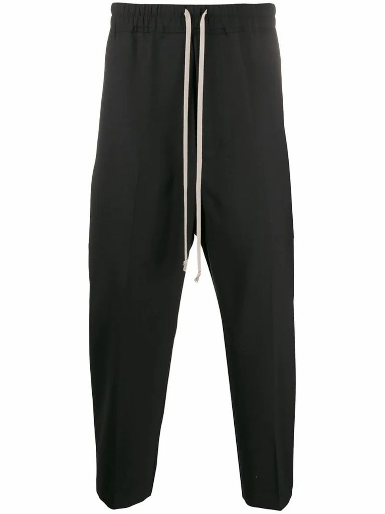 cropped tapered track pants