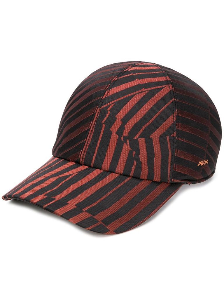 geometric-print baseball cap
