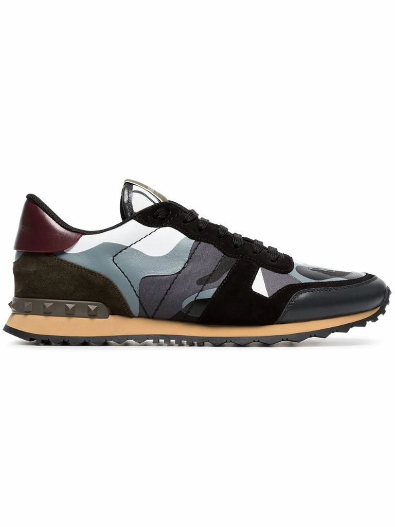 rockrunner leather sneakers