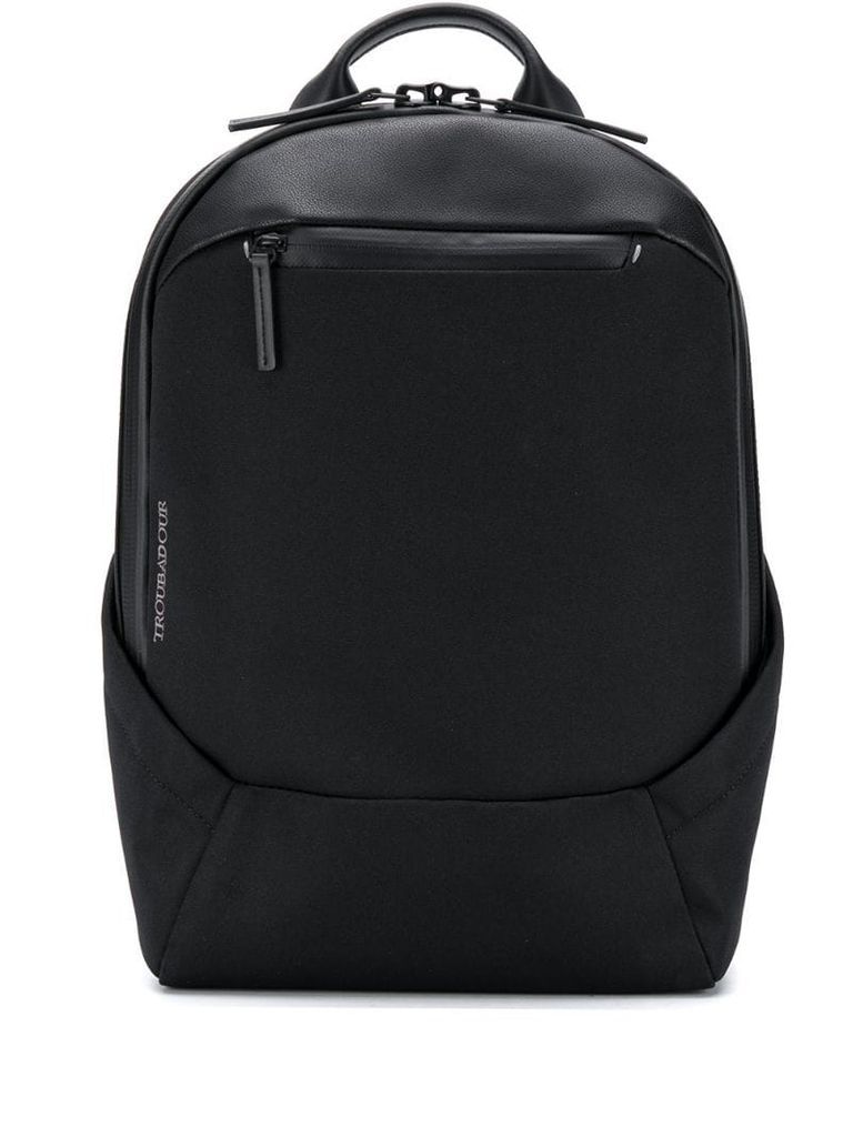 leather-look backpack