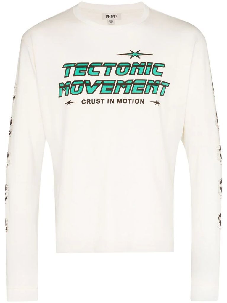 Tectonic Movement print T-shirt