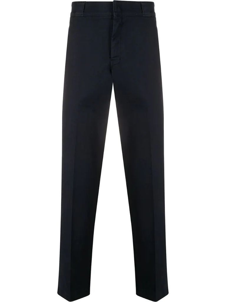 triangle patch tailored trousers