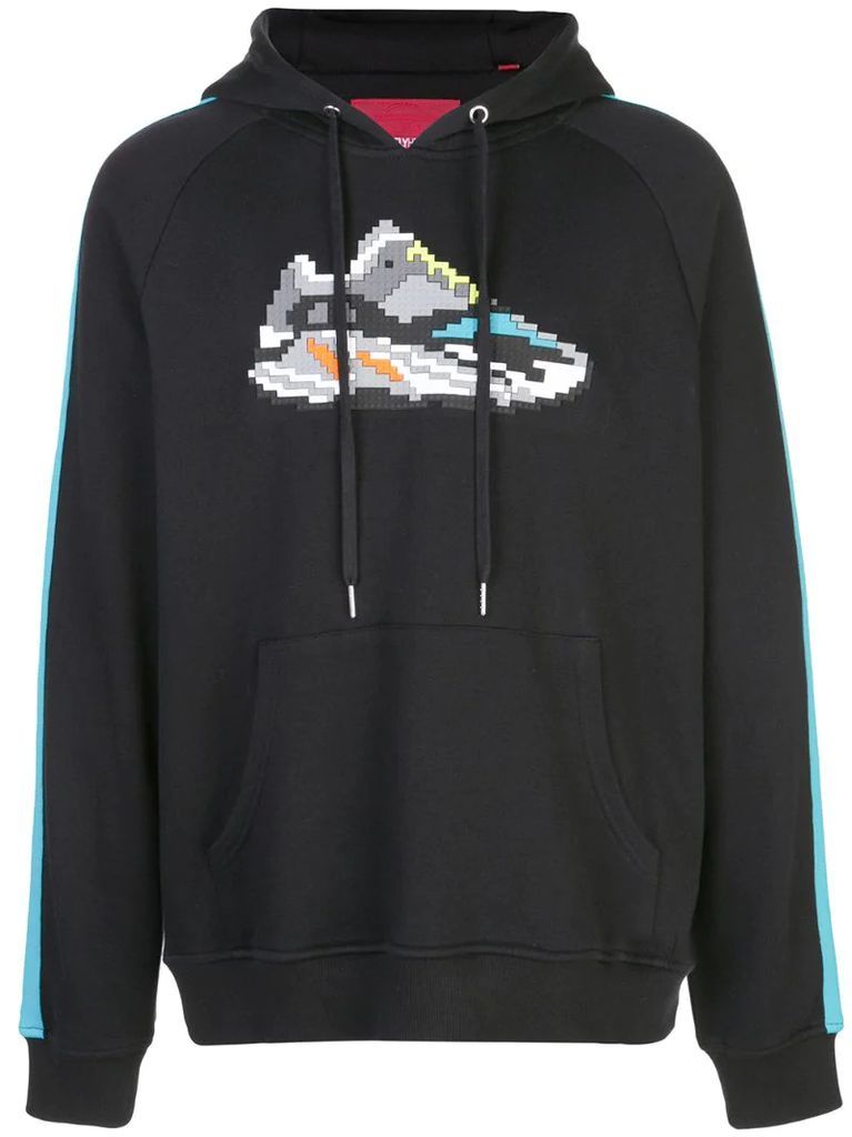 pixelated sneaker hoodie