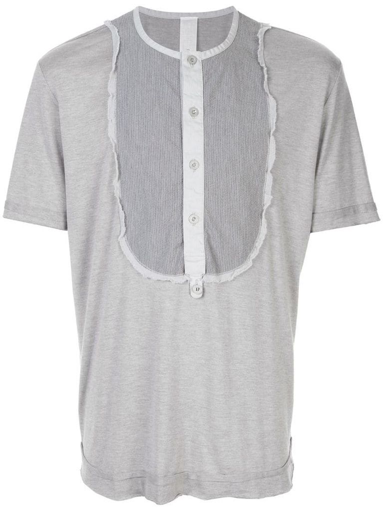 contrasting chest panel T-shirt