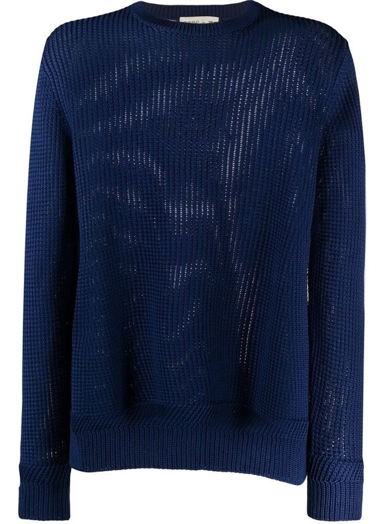 fine open-knit jumper