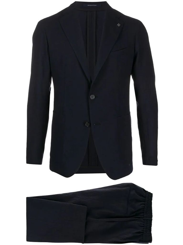 two-piece virgin wool suit