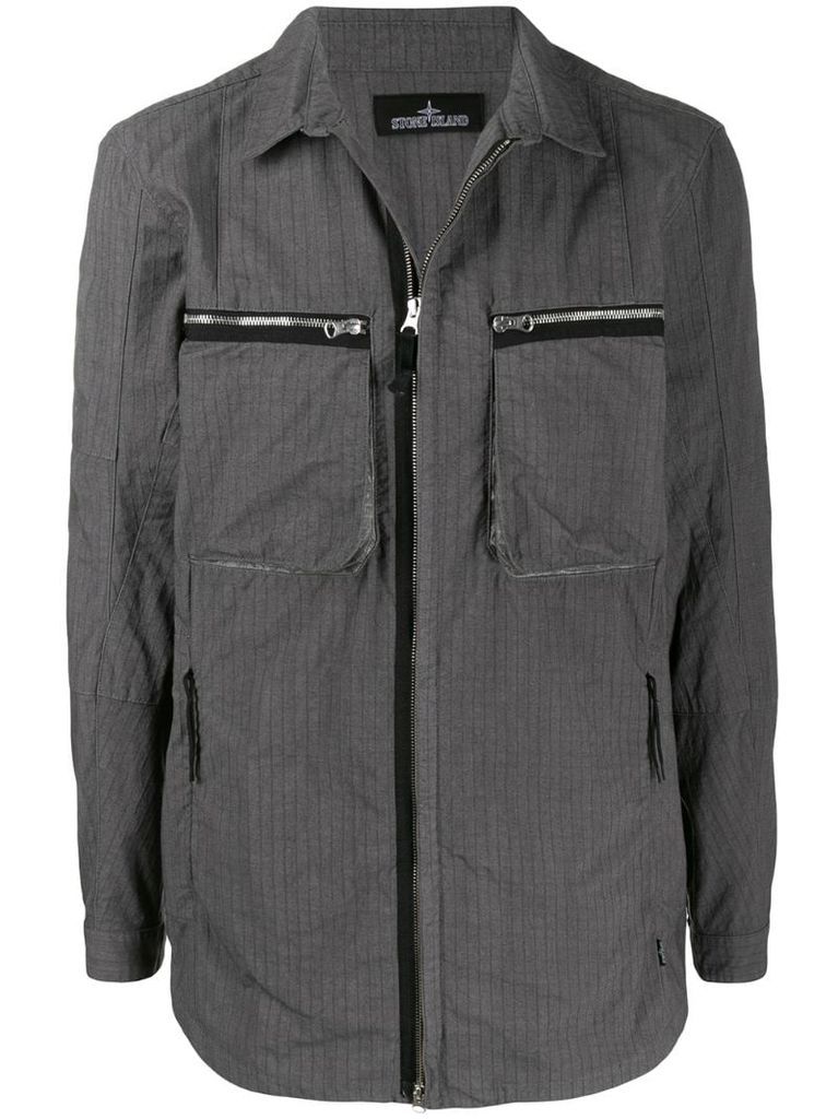long sleeve zipped pocket jacket
