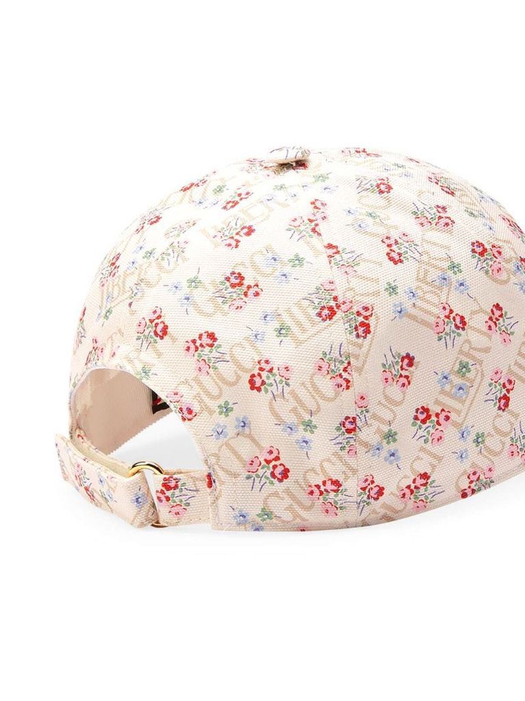 floral print cap