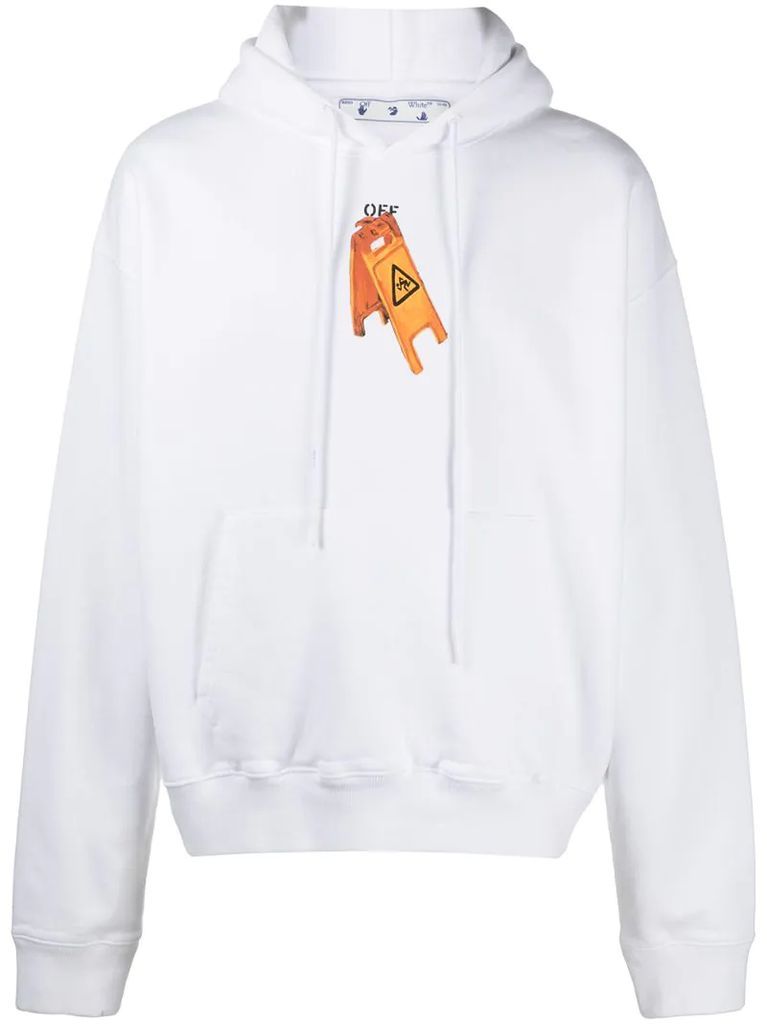 Arrow-print hoodie