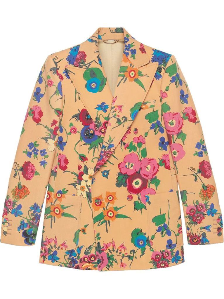 x Ken Scott floral print wool jacket