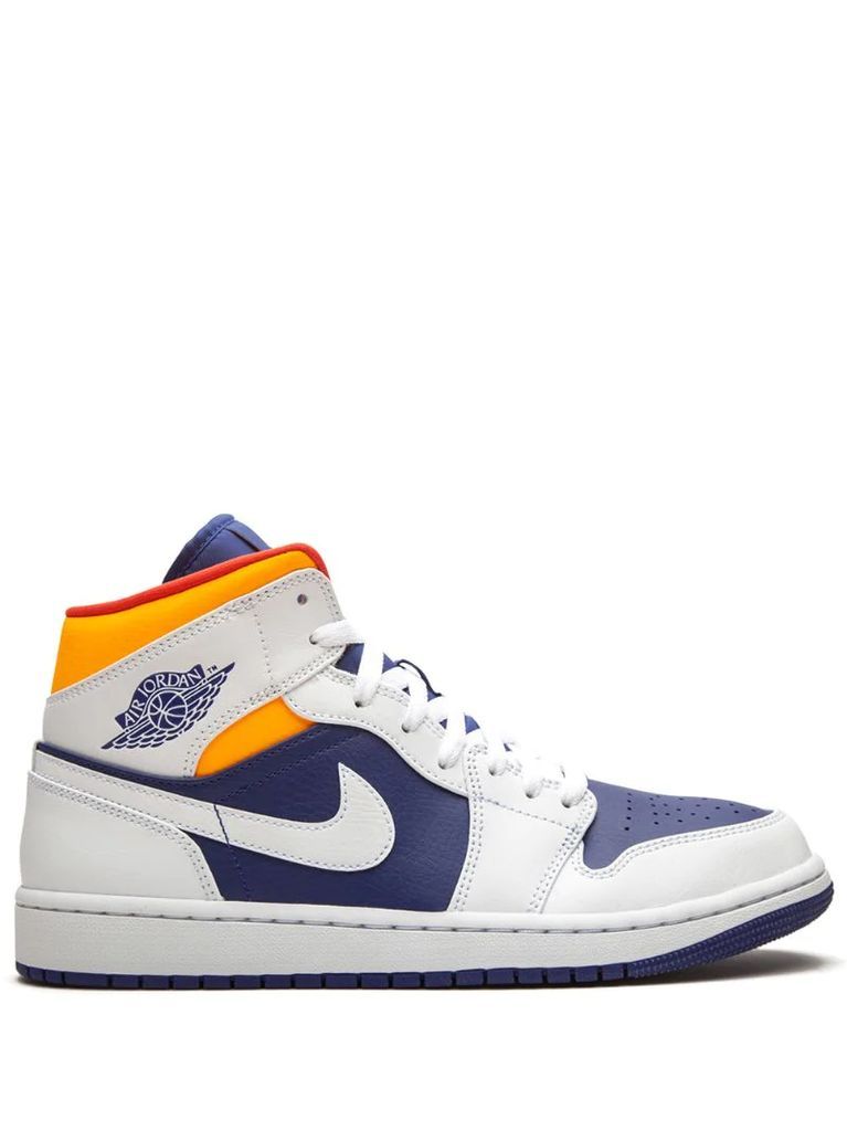 Air Jordan 1 Mid ”Royal Blue/Laser Orange” sneakers