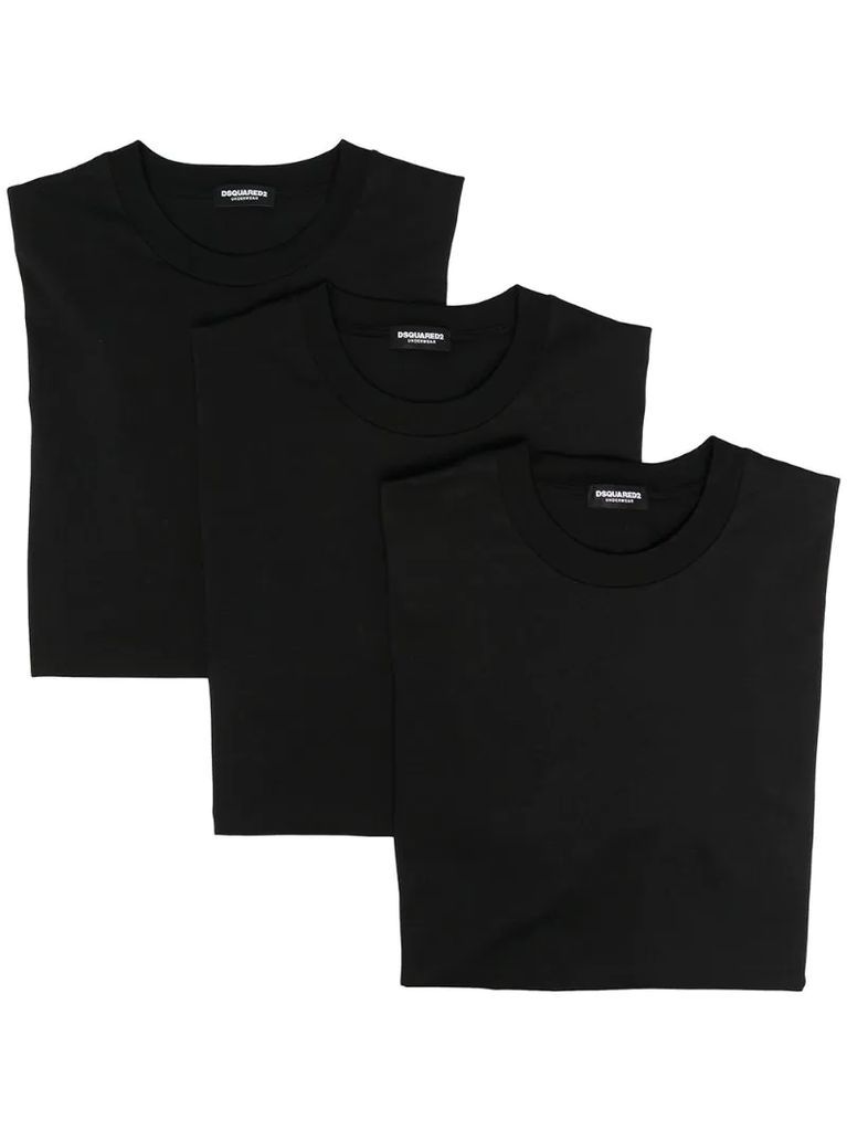 round neck T-shirt (set of three)