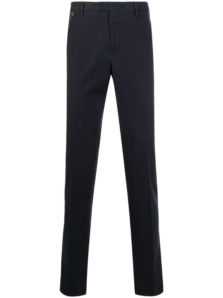 straight-leg chino trousers