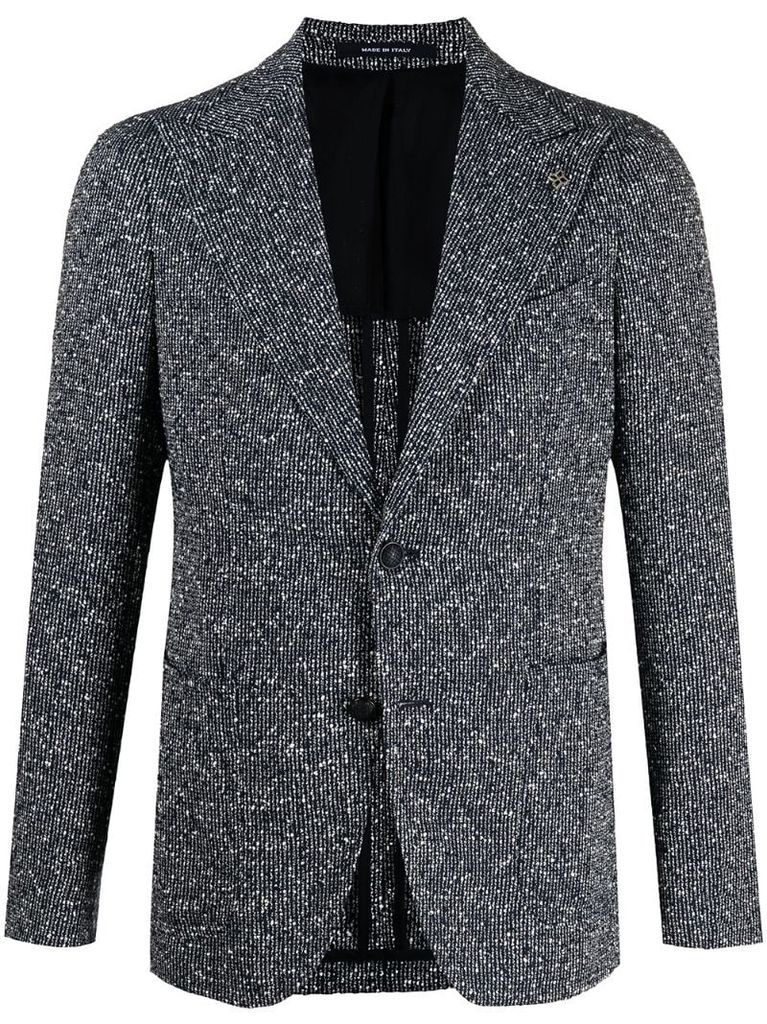 tweed fitted blazer