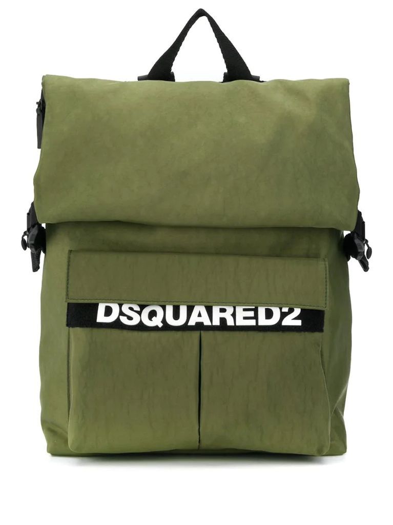 fold-down backpack with buckle fastening