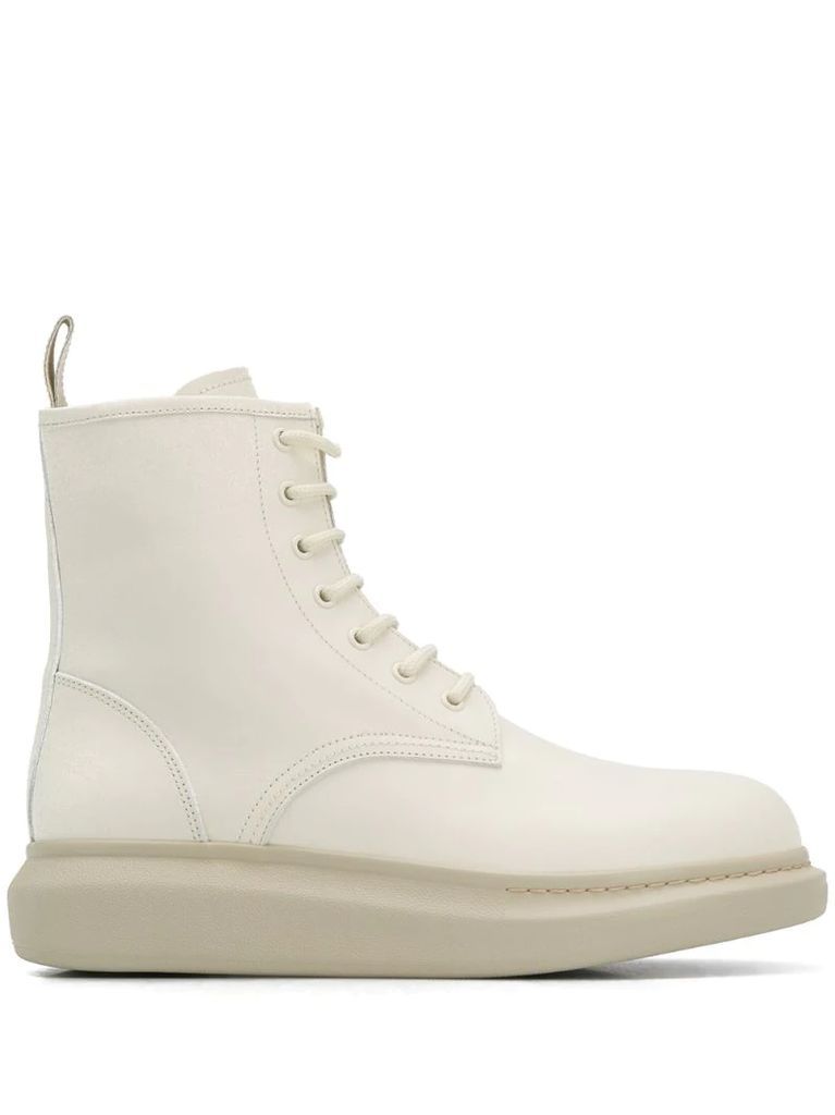 hybrid lace-up boots