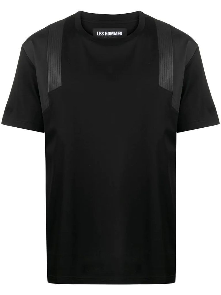 contrasting shoulder panel T-shirt