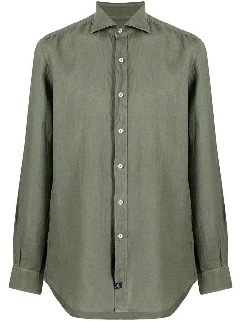 button-up linen shirt