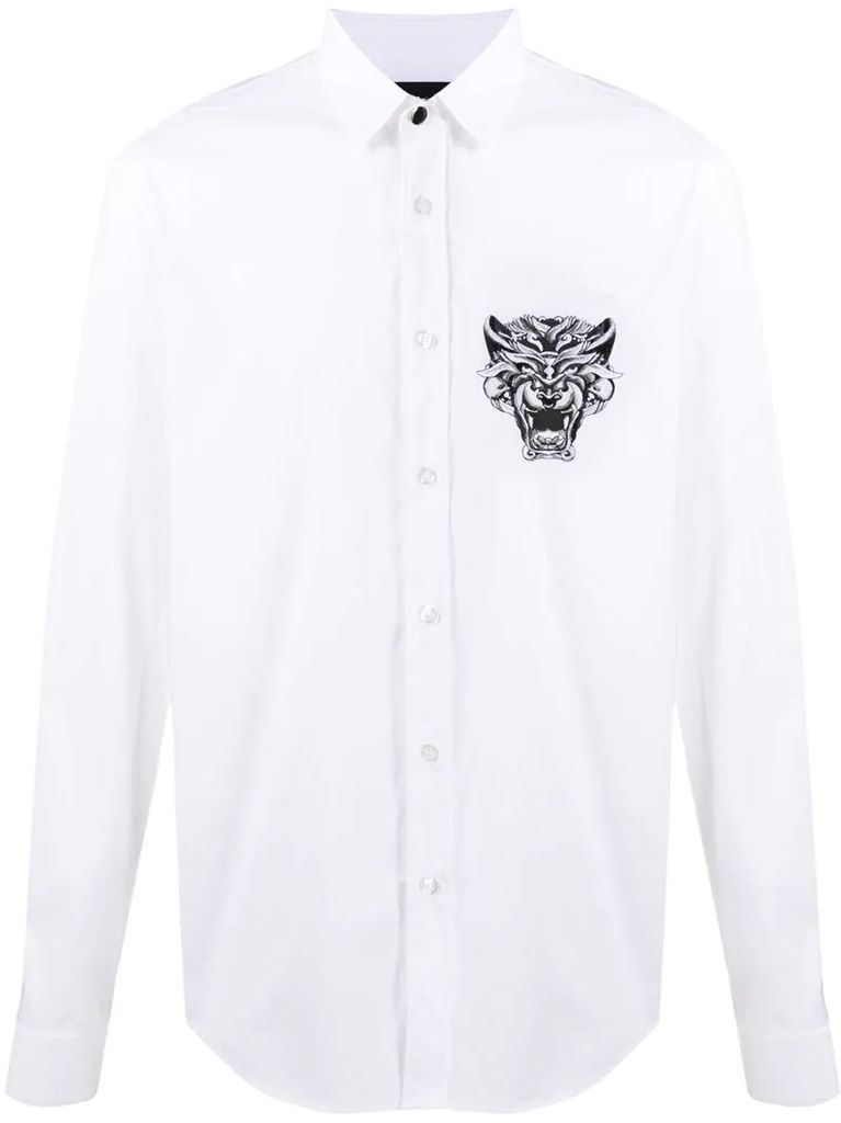 embroidered detail shirt