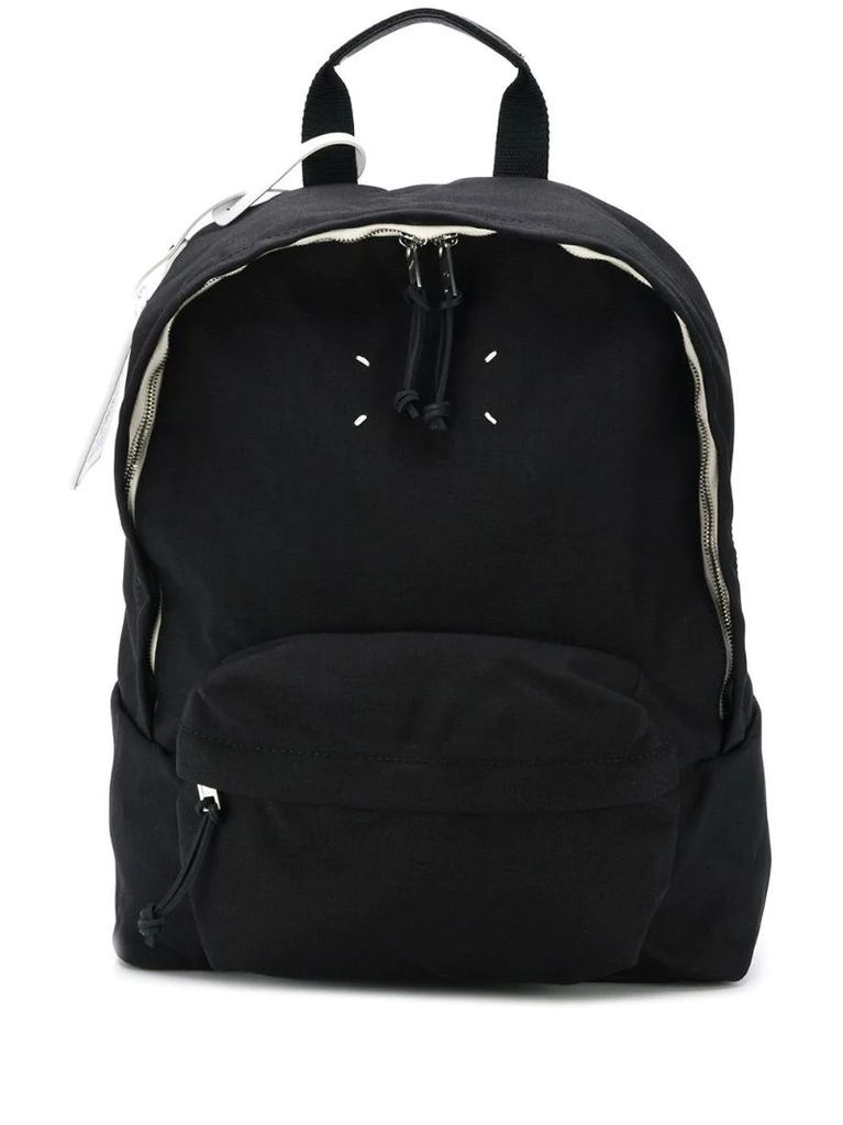 zip detail backpack