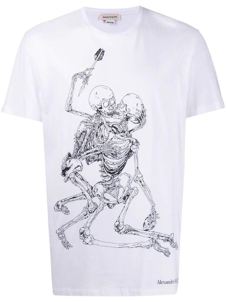 Lovers Skeleton printed T-shirt