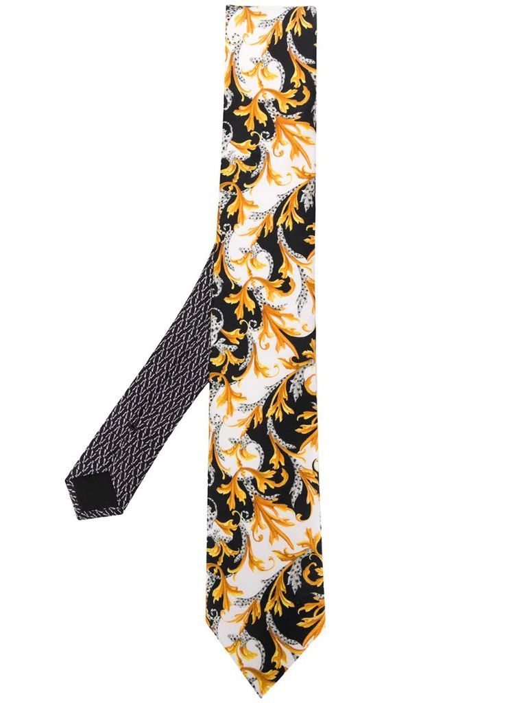 Barocco-print tie