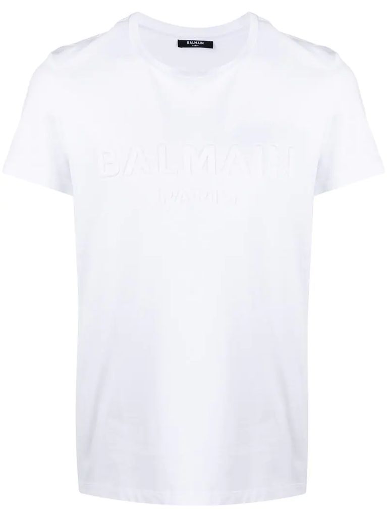 debossed-logo cotton T-shirt