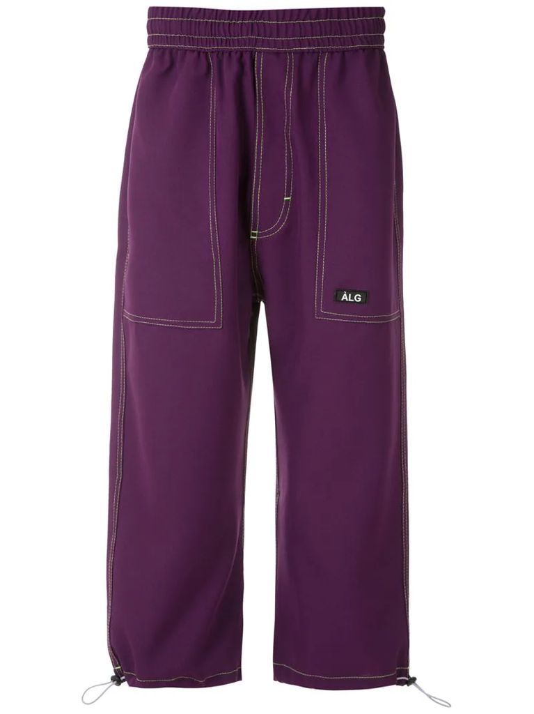 Oxford cropped trousers