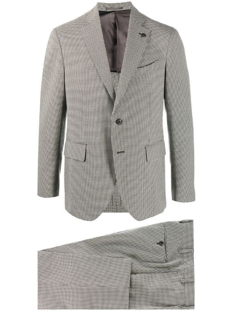 star-pattern two-piece suit