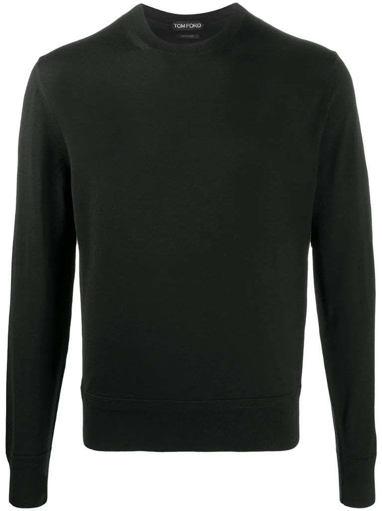black wool sweatshirt