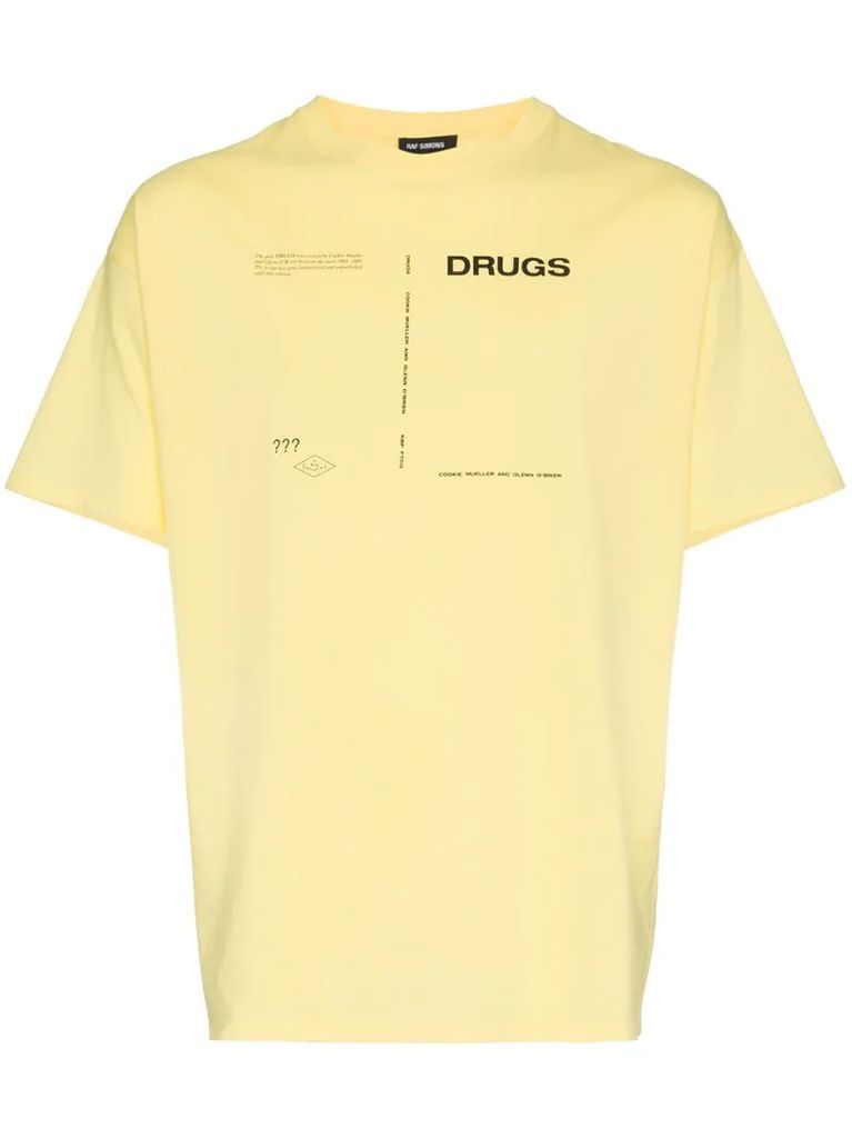 Drugs crew neck t-shirt
