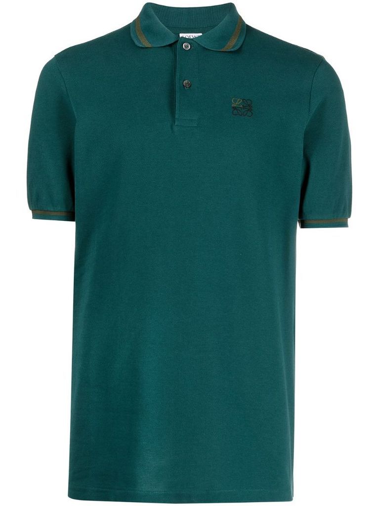 logo-embroidered polo shirt