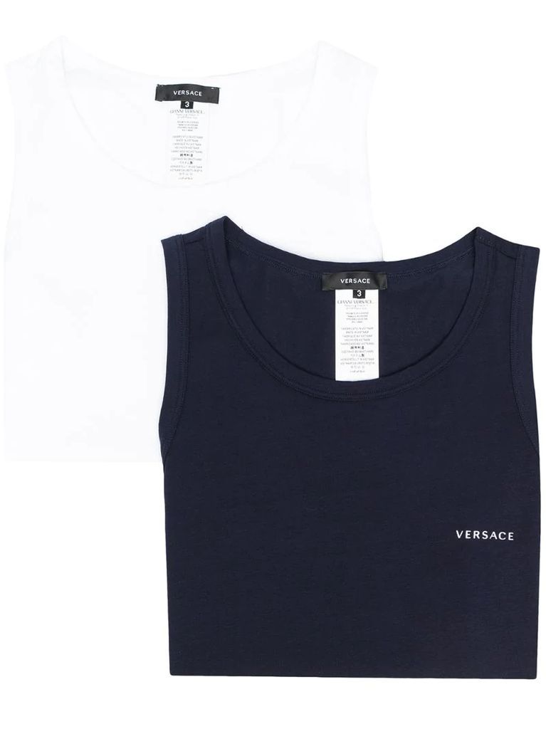 two-pack logo tank top