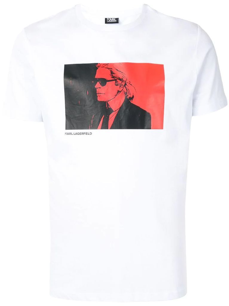 Karl Legend-print cotton T-shirt