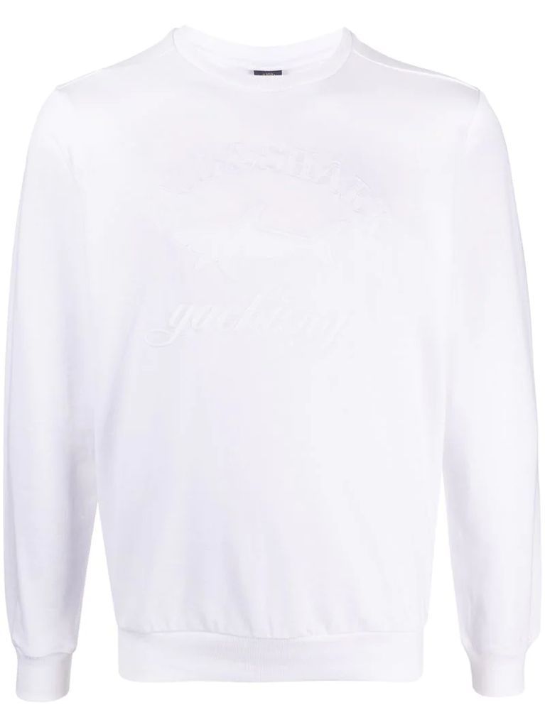 logo-embroidered sweatshirt