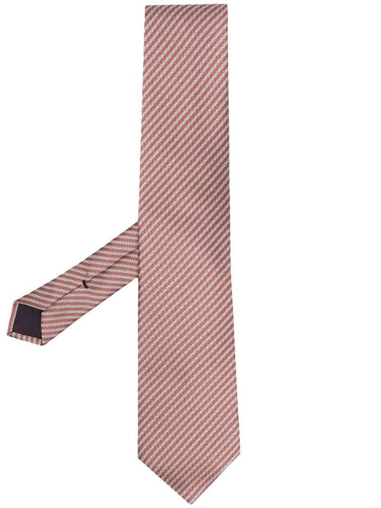 jacquard diagonal stripes necktie