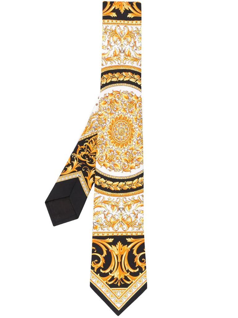 Barocco print tie