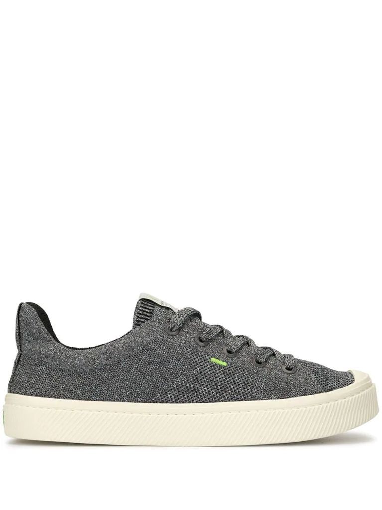 IBI Low Stone Grey Knit Sneaker