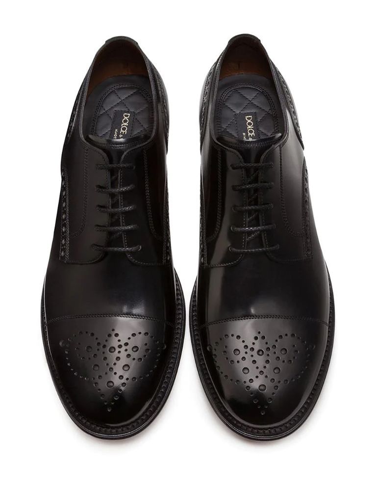 polished Derby brogues