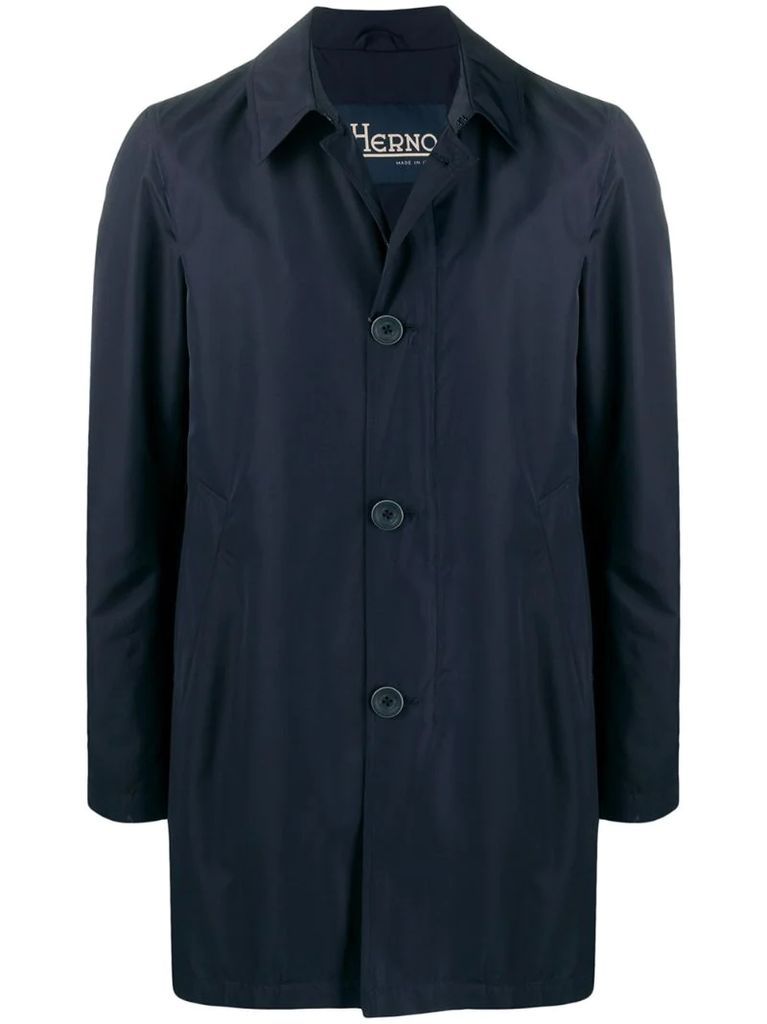 buttoned parka coat
