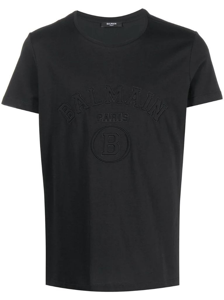 logo-embossed T-shirt