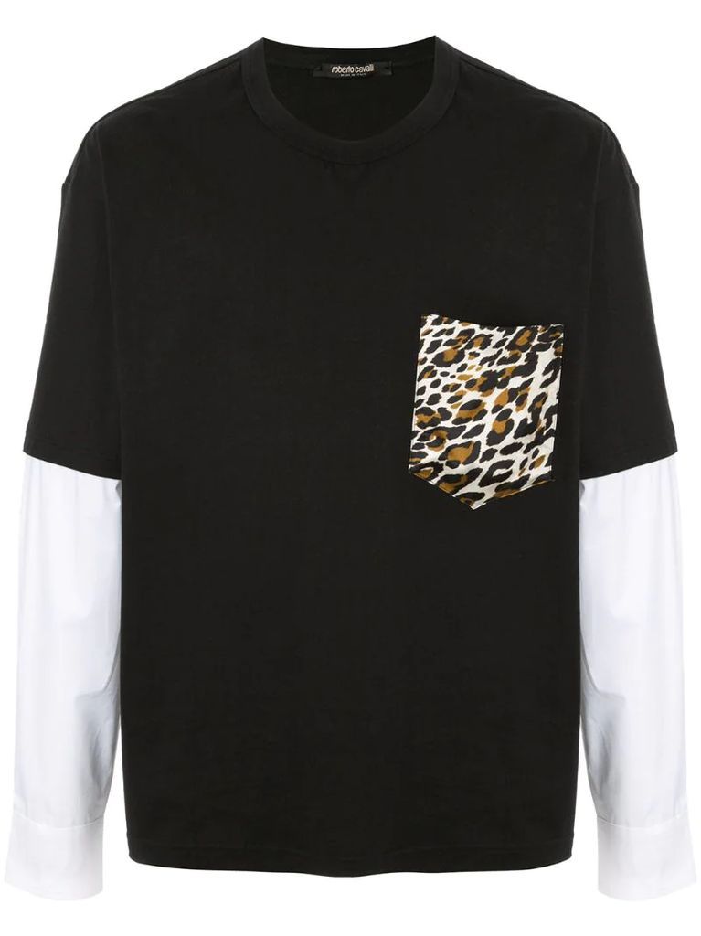 contrasting sleeves T-shirt