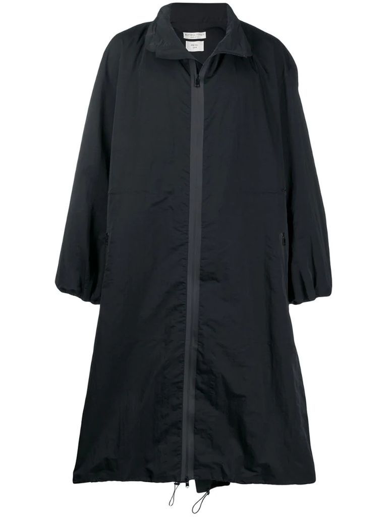 technical fabric raincoat