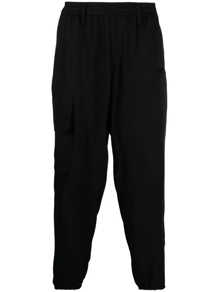 cropped track trousers
