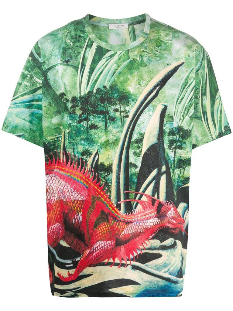 All-Over Red Dragon T-shirt