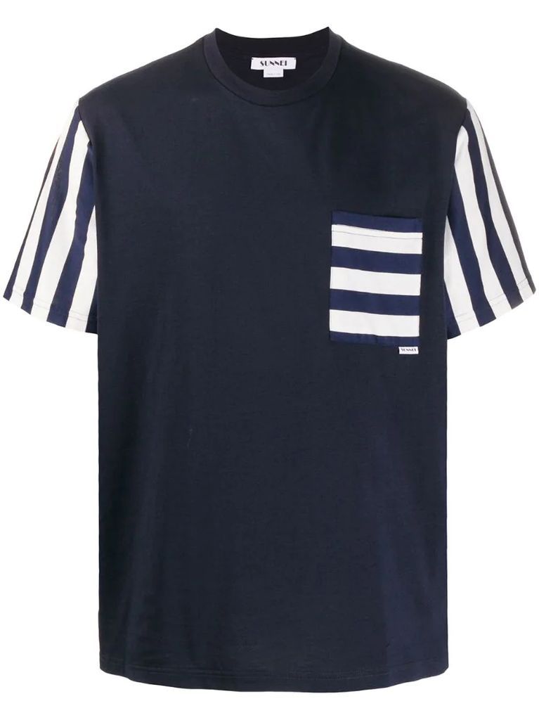 striped pocket T-shirt
