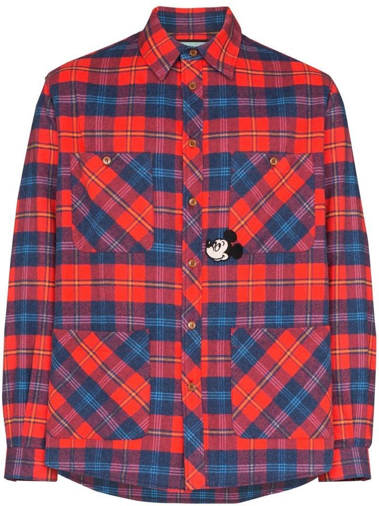 x Disney Mickey Mouse check shirt