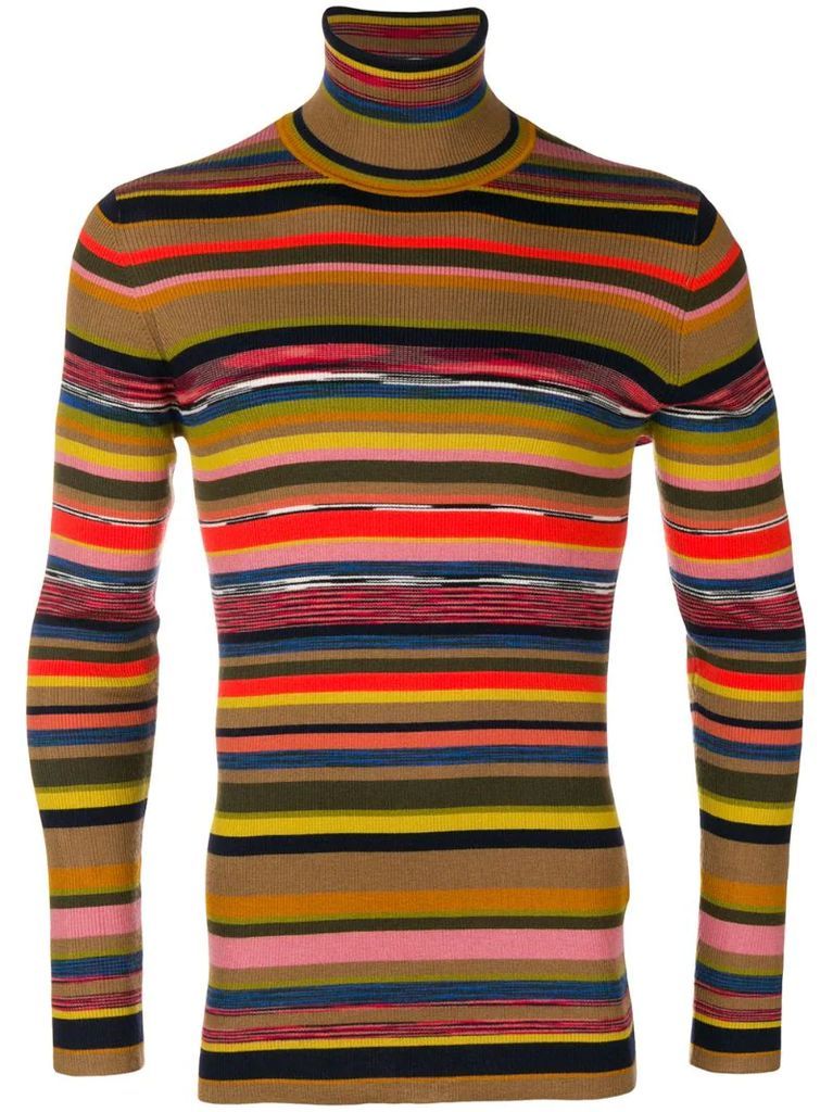 slim-fit striped sweater