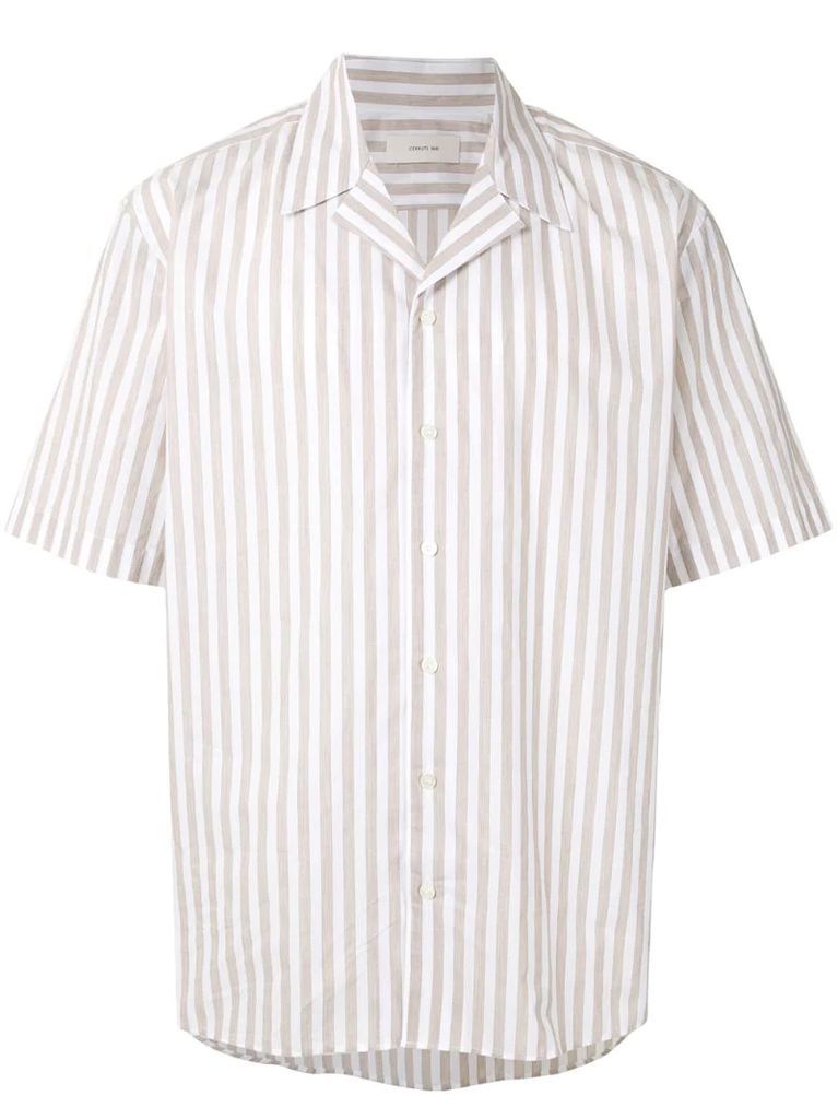 striped short sleeved shirt